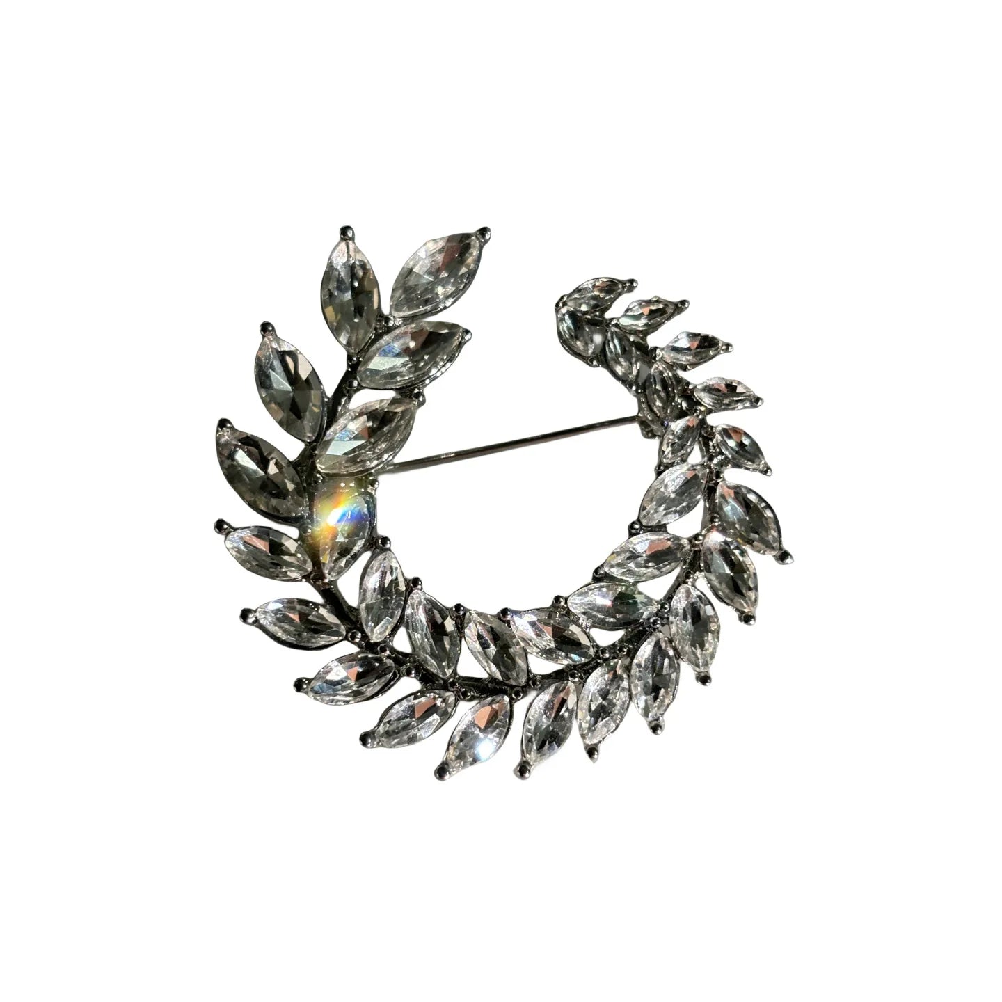 Zircon Luxury Leaf Brooch