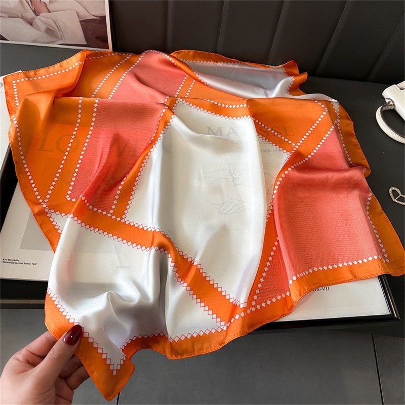 Silk Striped High-grade Scarf