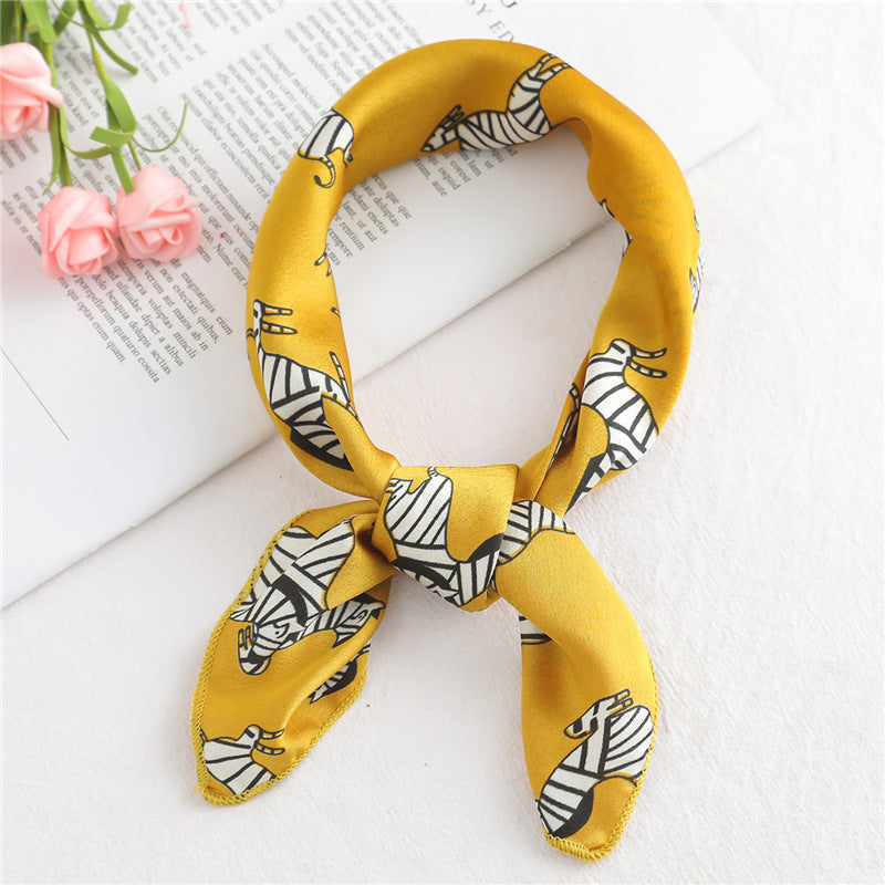 Small Scarf Silk Hair Band