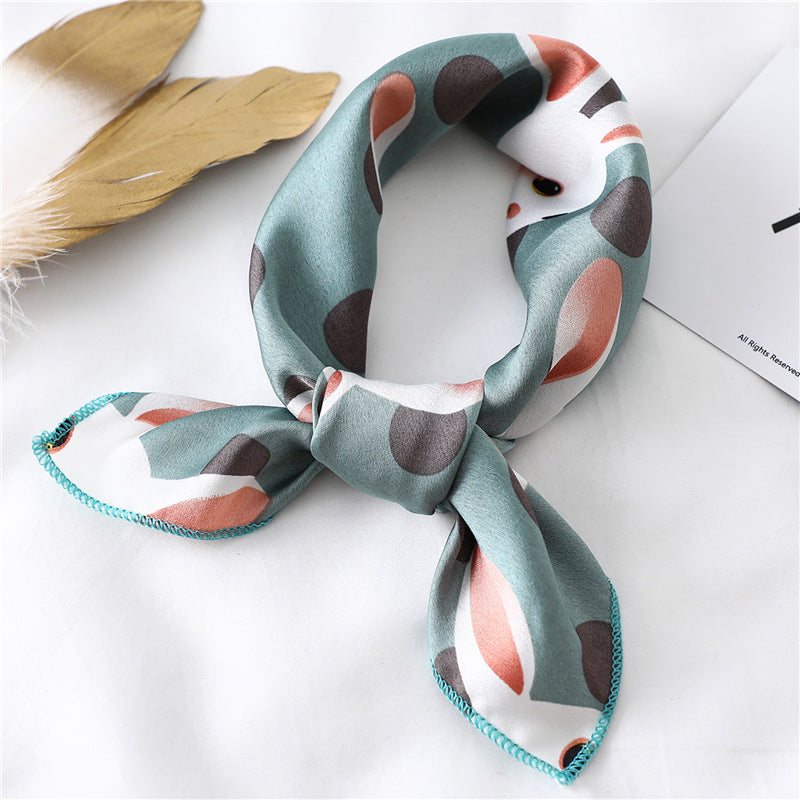 Small Scarf Silk Hair Band