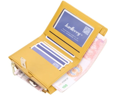 Short Omnibus Multi-card Wallet Zipper Wallet