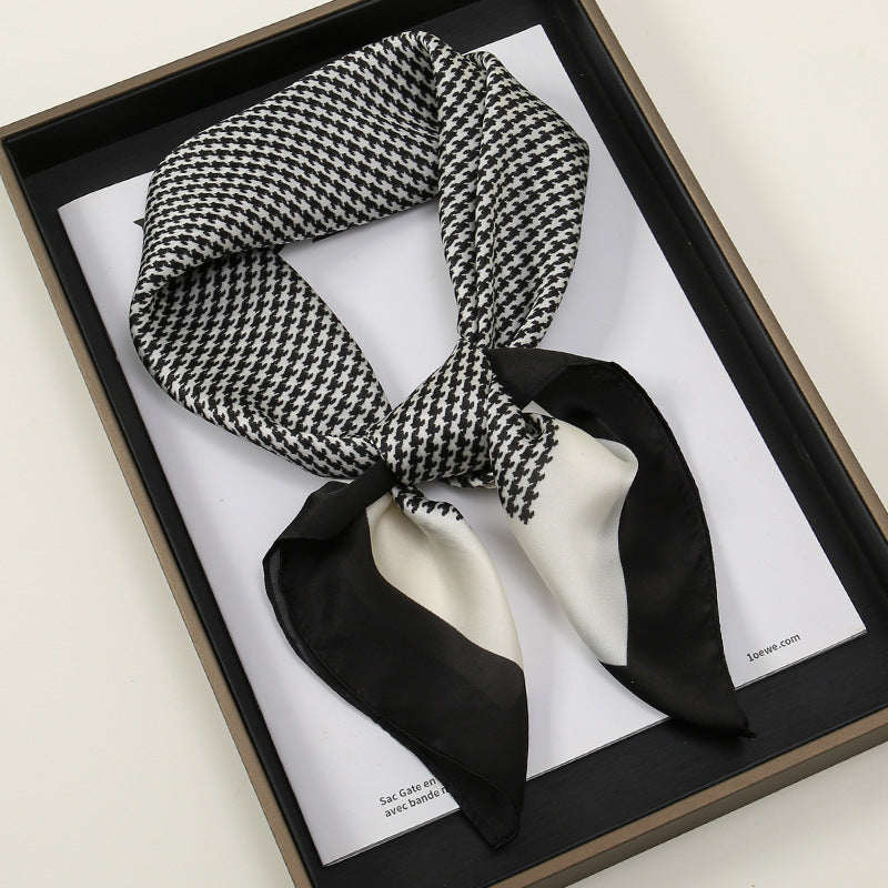 Silk Striped High-grade Scarf