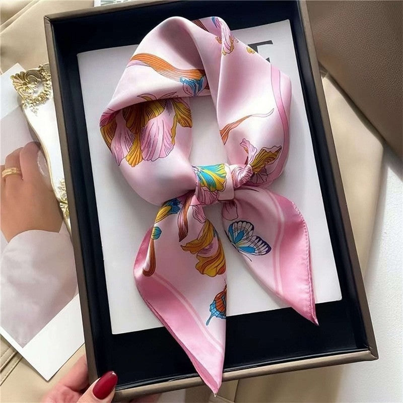 Silk Striped High-grade Scarf