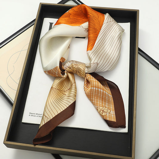 Silk Striped High-grade Scarf